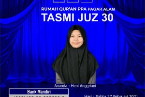 Tasmi’ Juz 30 RQ PPA Pagar Alam