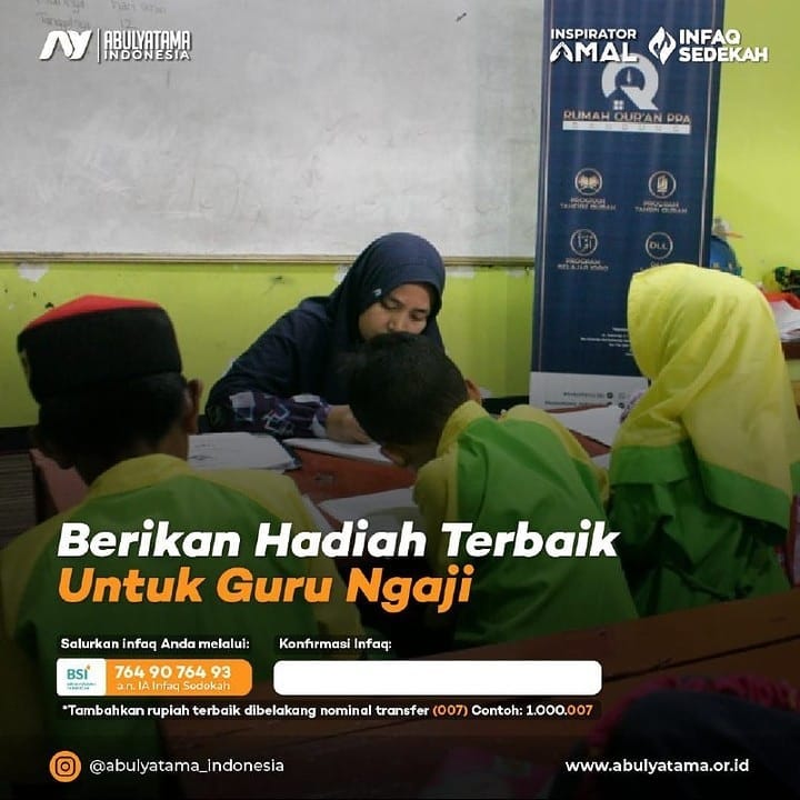 BERIKAN HADIAH TERBAIK UNTUK GURU NGAJI