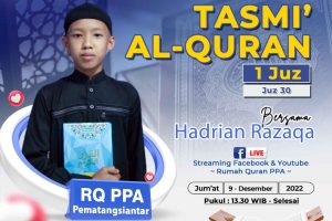 Tasmi’ Qur’an 1 Juz : Hadrian Razaqa