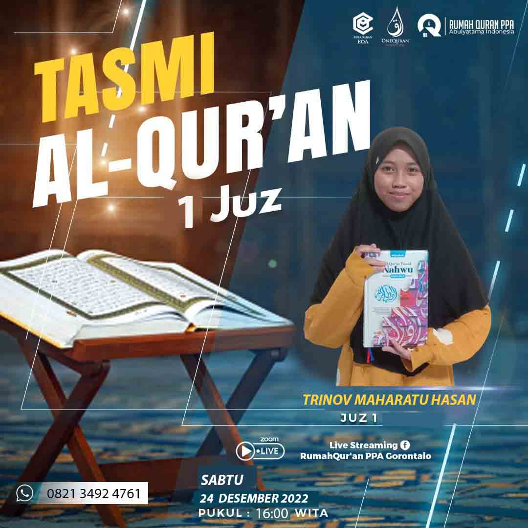 Tasmi Quran 1 Juz : Trinov Maharatu Hasan