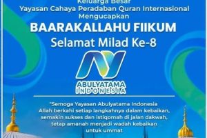 Selamat Milad ke 8 Tahun Yayasan Abulyatama Indonesia