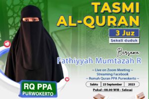 Tasmi Quran 3 Juz Sekali Duduk : Fathiyyah Mumtazah Raisah