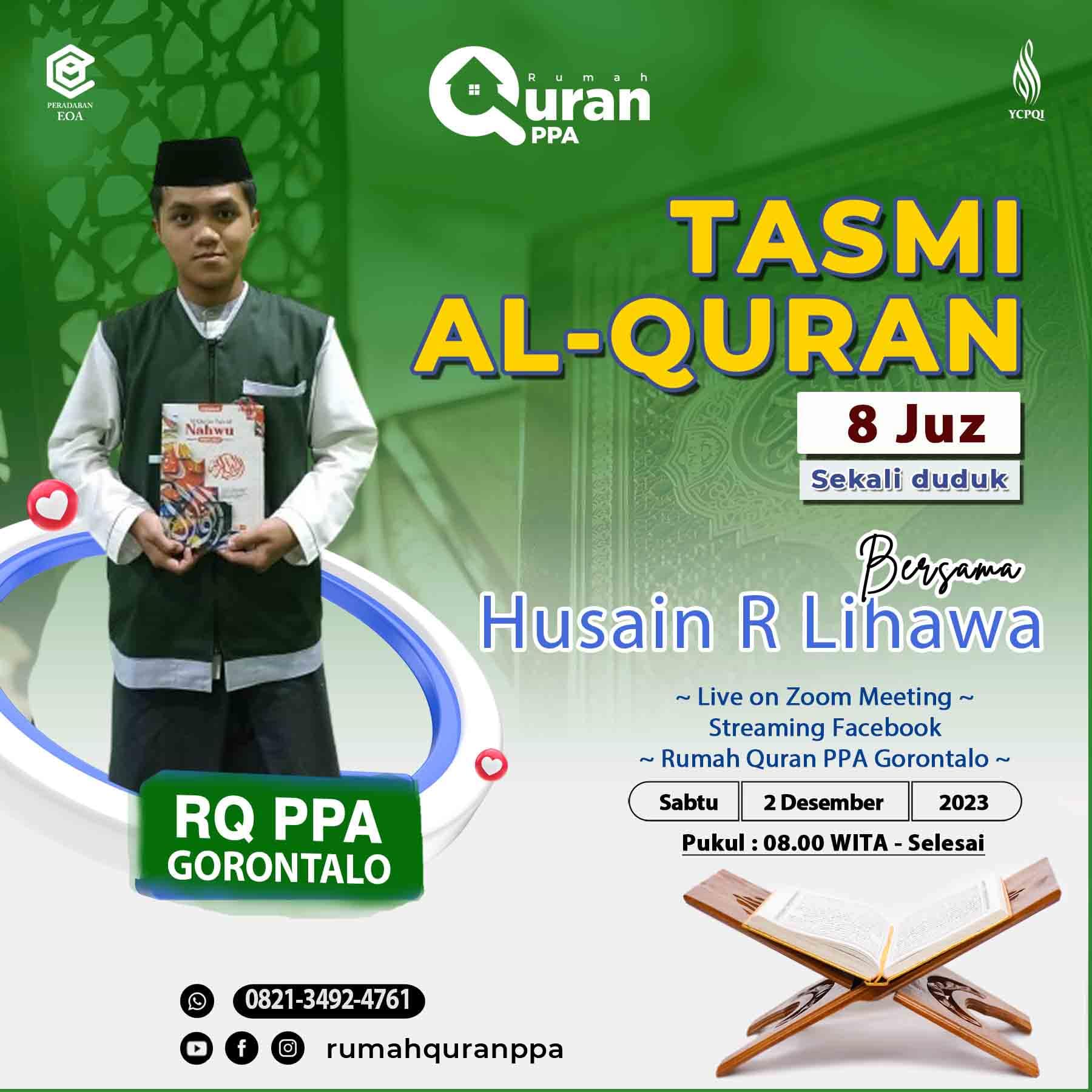Tasmi Qur'an 8 Juz : Husain R Lihawa