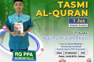 Tasmi Quran RQ PPA Gorontalo : Nazmul Fahlah Akbar