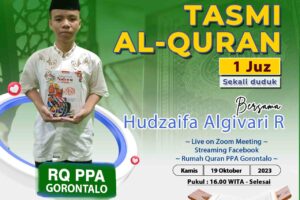 Tasmi Qur’an 1 Juz : Ananda Hudzaifah Algivari R