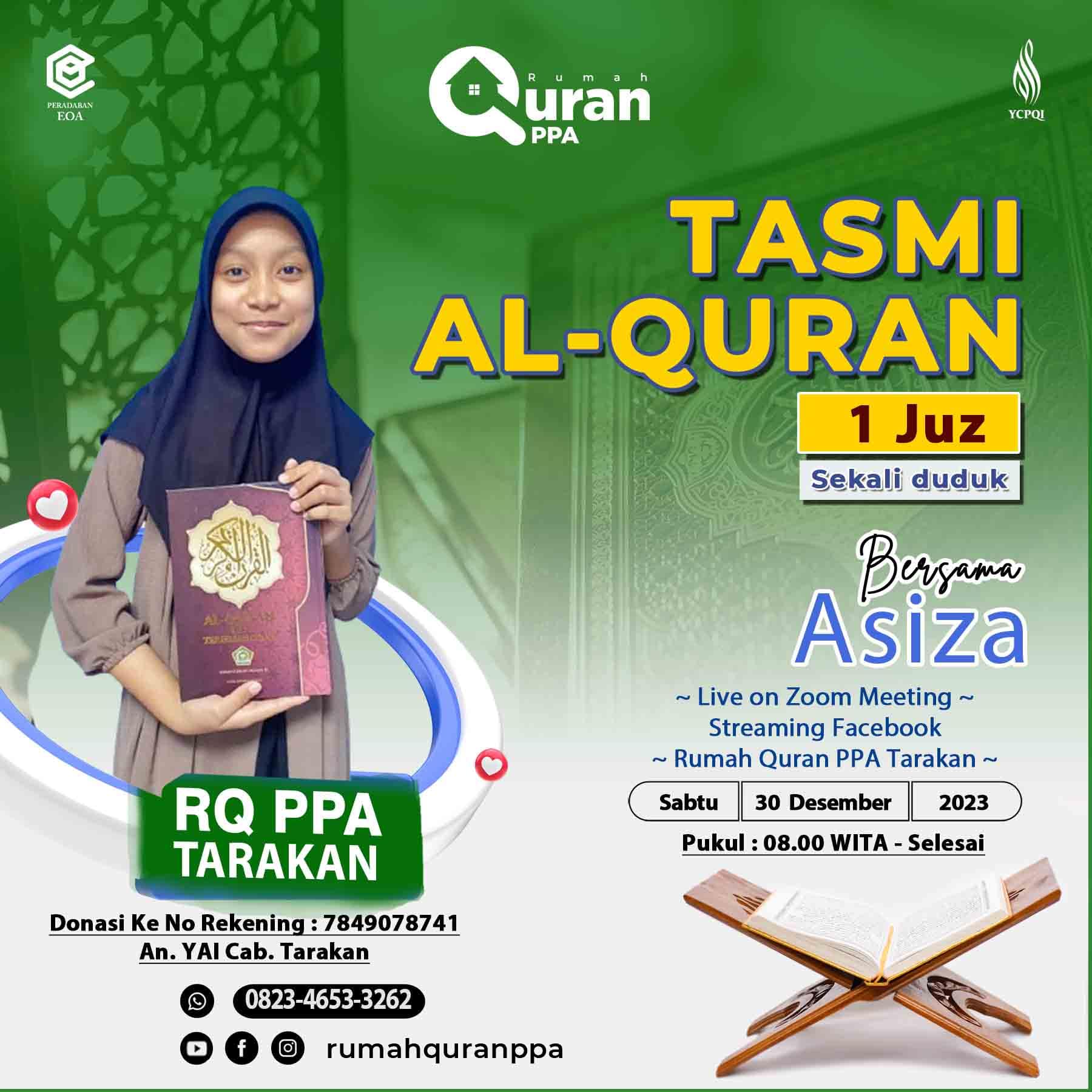 Tasmi' Al-Qur'an 1 Juz Ananda Asiza