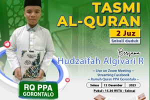 Tasmi Qur’an 2 Juz Ananda : Hudzaifah Algivari R