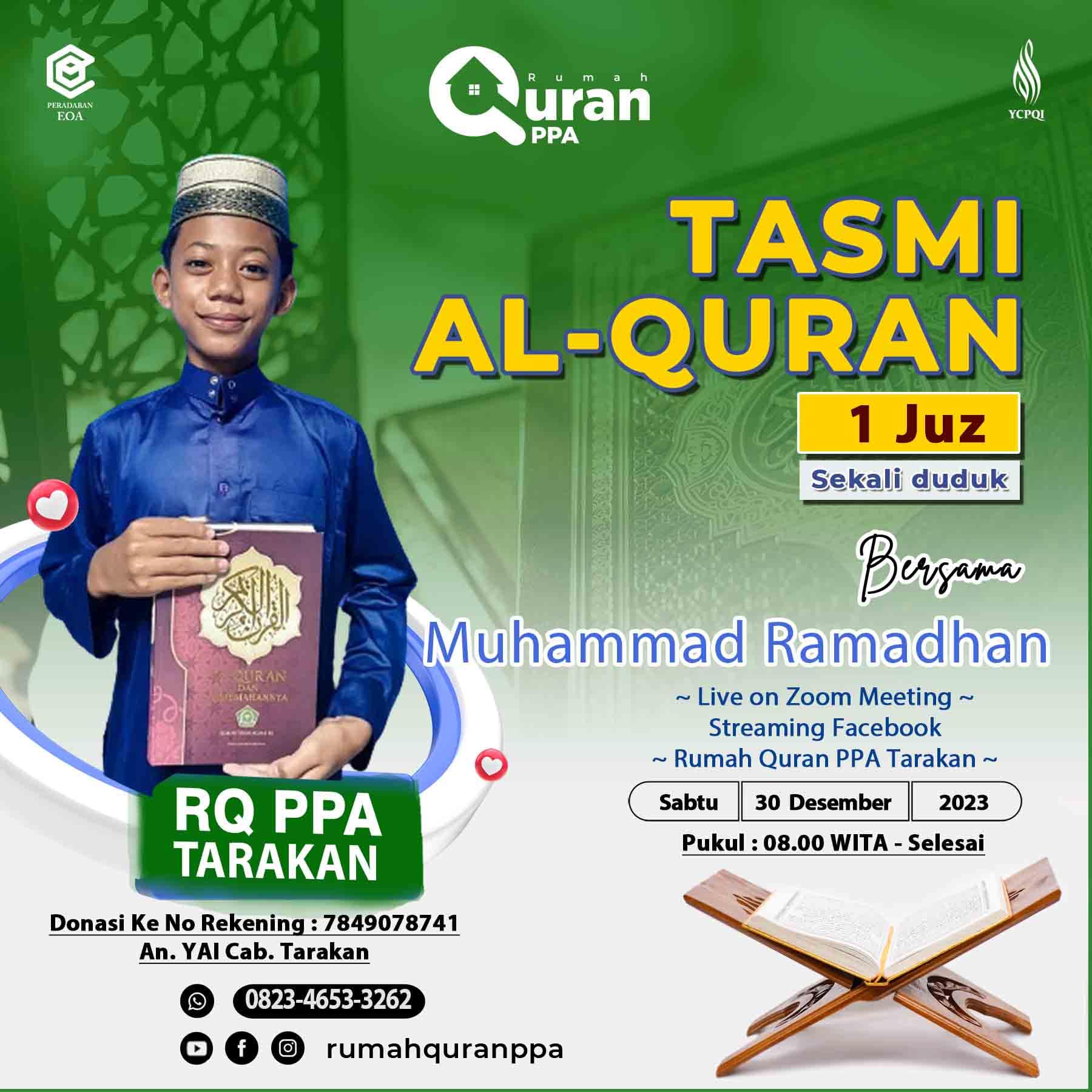 Tasmi' Al-Qur'an 1 Juz Muhammad Ramadhan