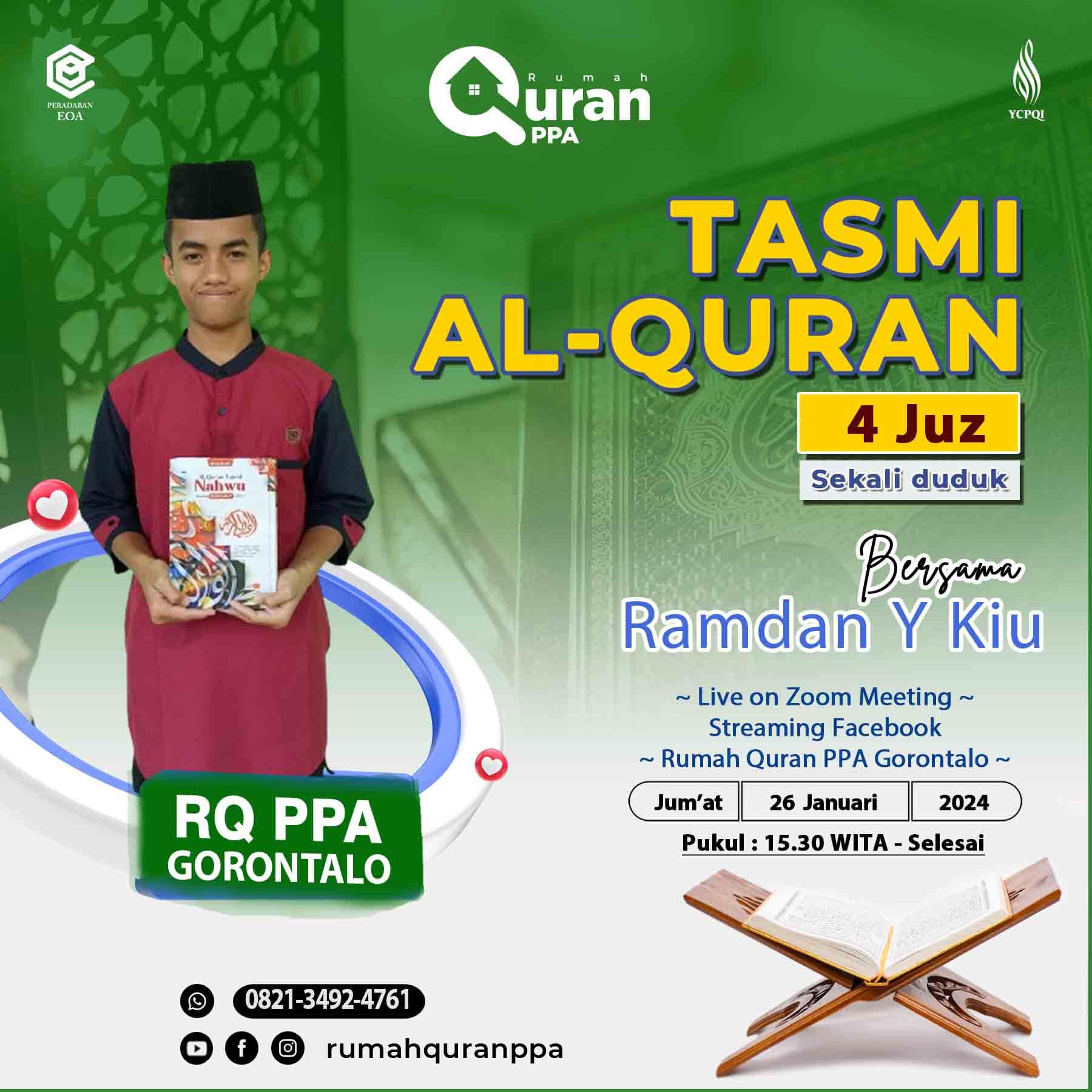 Tasmi Qur'an 4 Juz : Ananda Ramdan Y Kiu