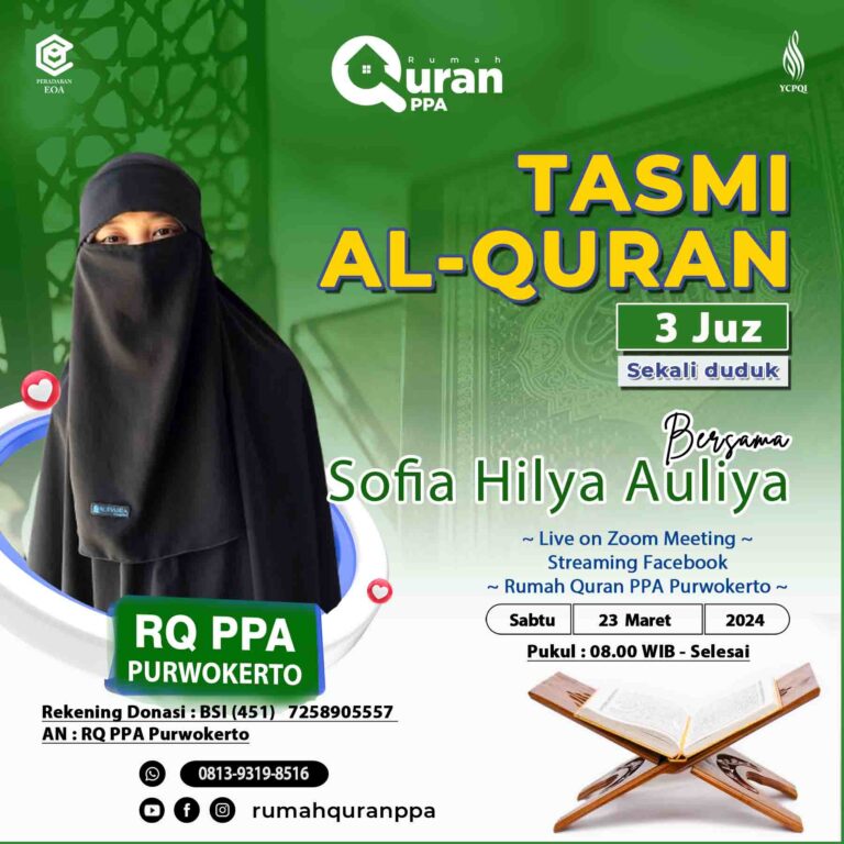 Tasmi Qur'an 3 Juz Sekali Duduk : Sofia Hilya Auliya