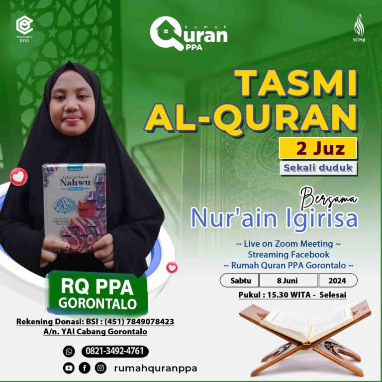 Tasmi Qur'an 2 Juz : Ananda Nur'ain Igirisa