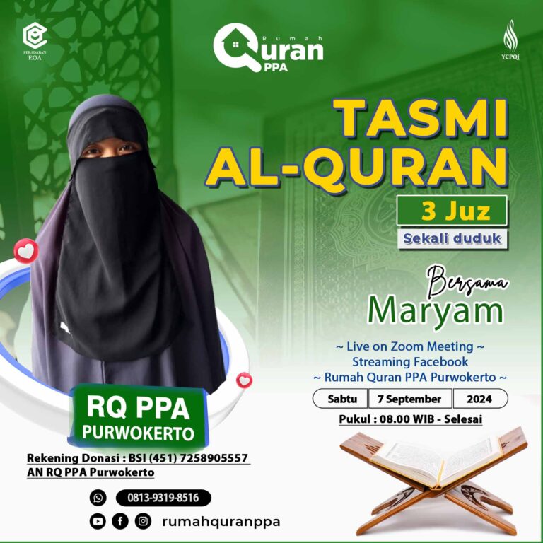 Tasmi Qur'an 3 Juz : Maryam Santri RQ Purwokerto