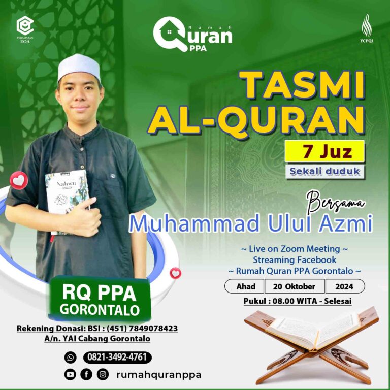 Tasmi Qur'an 7 Juz Ananda : Muhammad Ulul Azmi Kasim