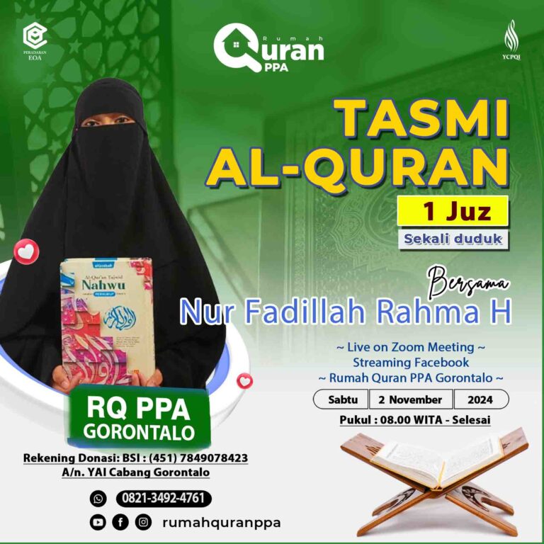 Tasmi Quran 1 Juz Ananda : Nur Fadillah Rahma Husain