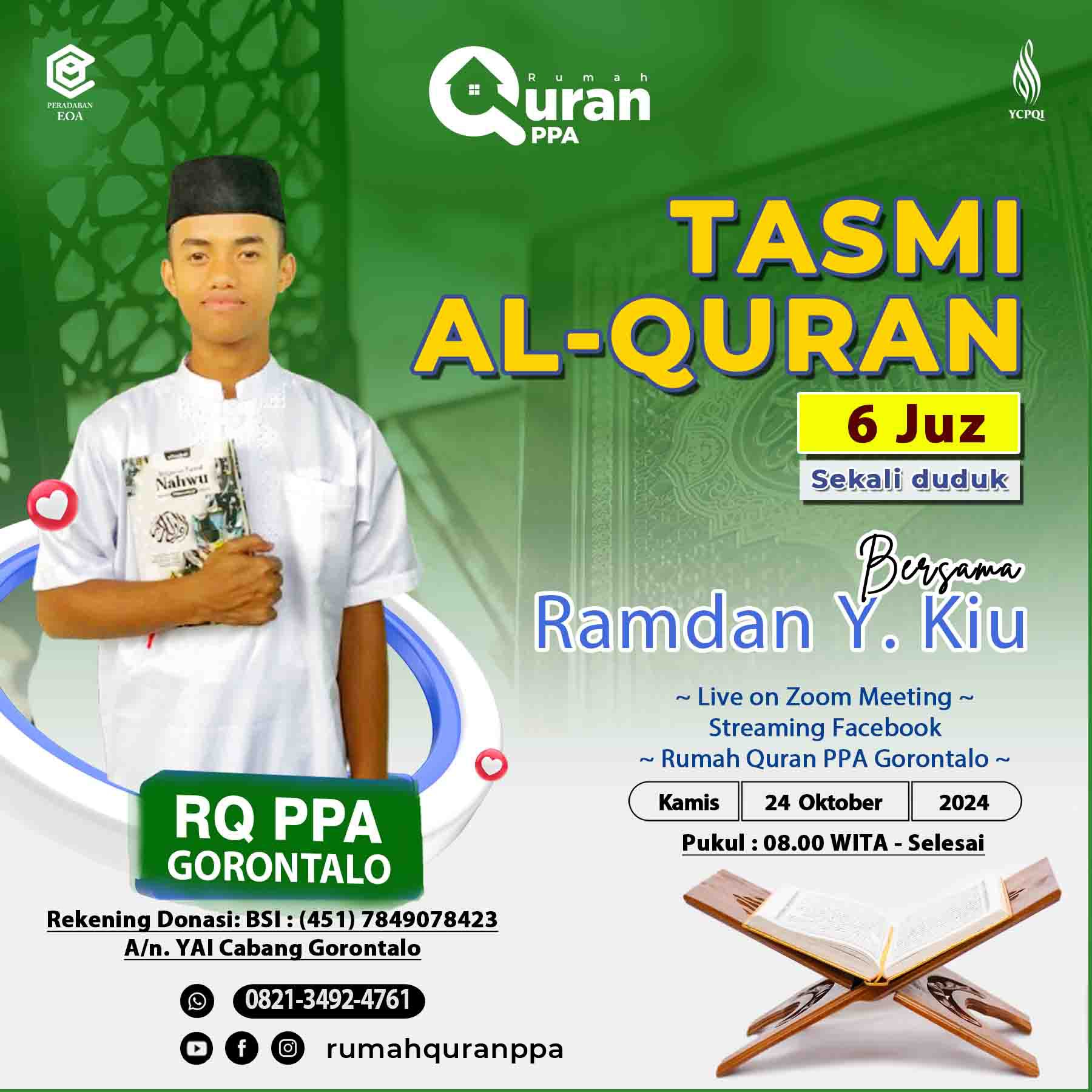 Tasmi Quran 6 Juz Ananda : Ramdan Y Kiu