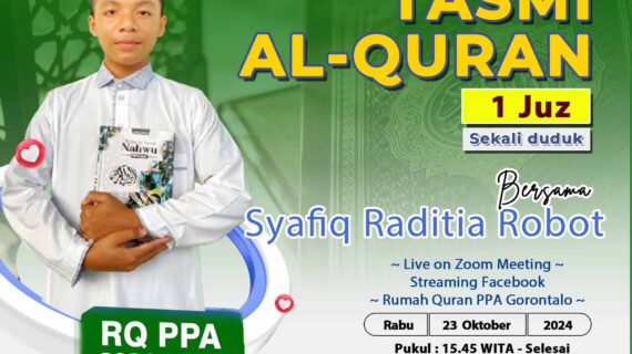 Tasmi Qur’an 1 Juz Sekali Duduk : Syafiq Raditia Robot