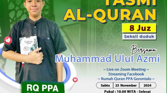 Tasmi Qur’an 8 Juz Ananda : Muhammad Ulul Azmi Kasim