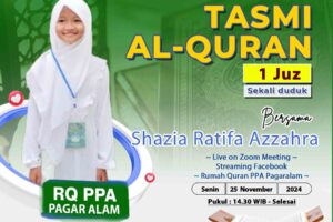 Tasmi Quran 1 Juz Sekali Duduk Ananda : Shazia Ratifa Azzahra