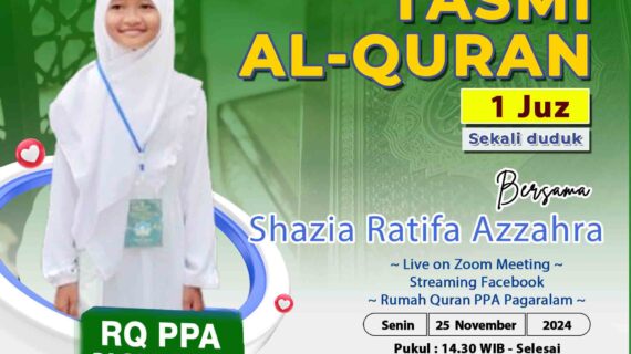 Tasmi Quran 1 Juz Sekali Duduk Ananda : Shazia Ratifa Azzahra