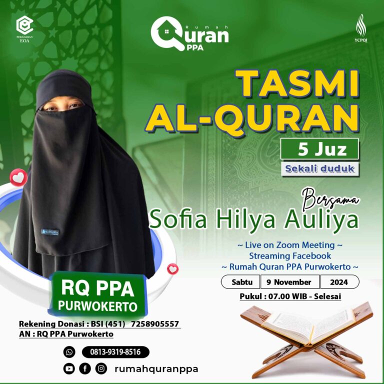 Tasmi Qur'an 5 Juz Ananda : Sofia Hilya Auliya