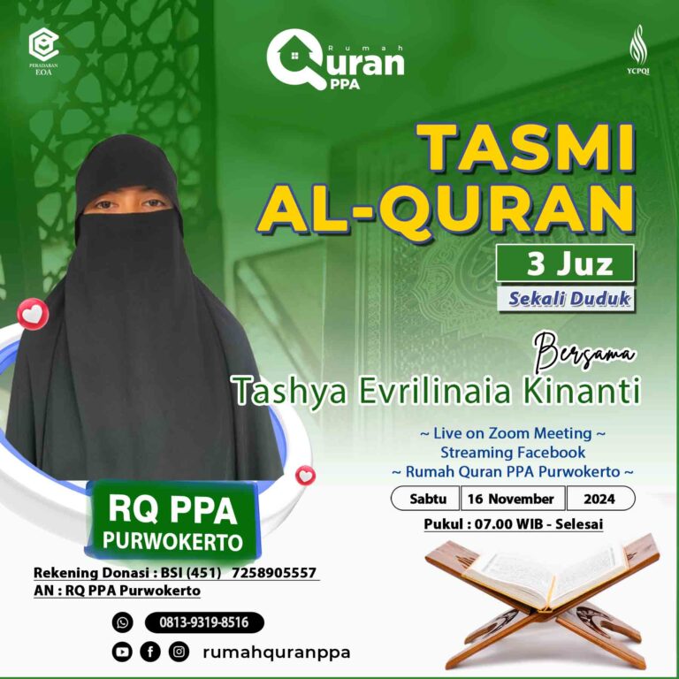 Tasmi Qur'an 3 Juz Ananda : Tashya Evrilinaia Kinanti