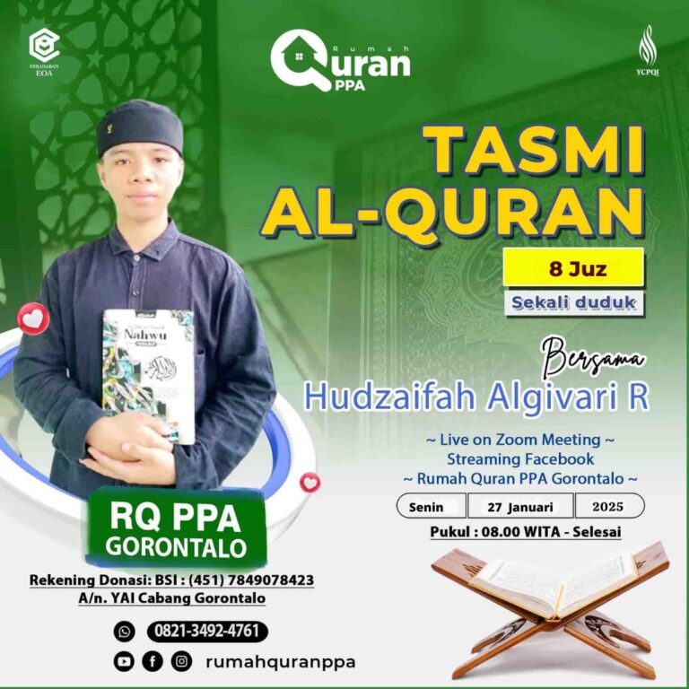 Tasmi Al Quran 8 Juz Sekali Duduk Hudzaifah Algivari R