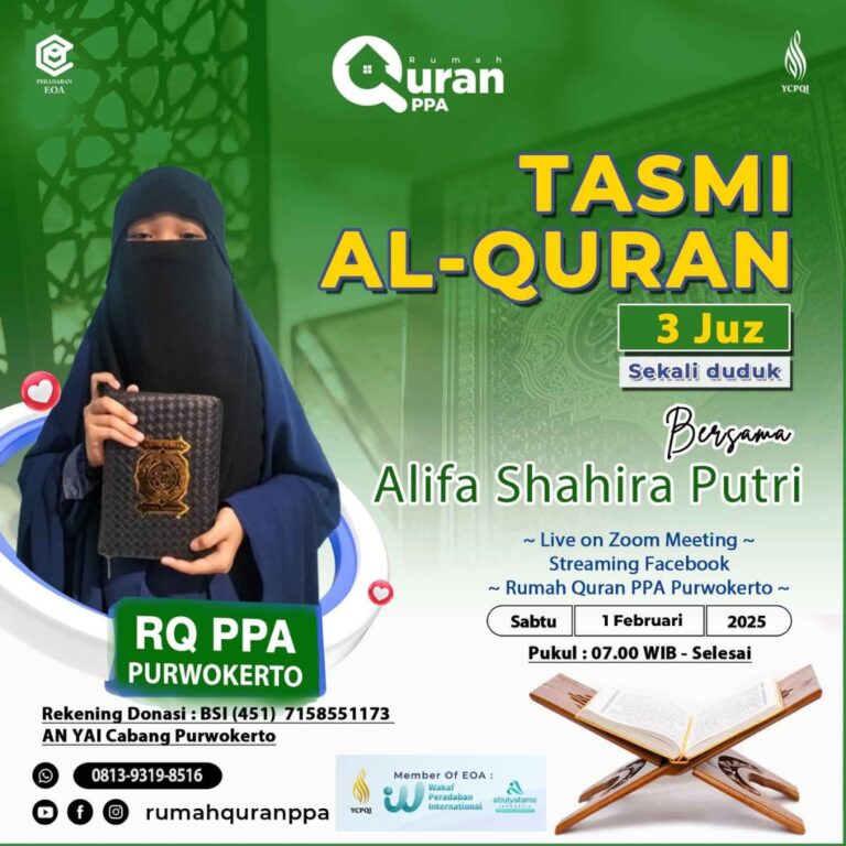 Tasmi Al Qur'an 3 Juz : Alifa Shahira Putri