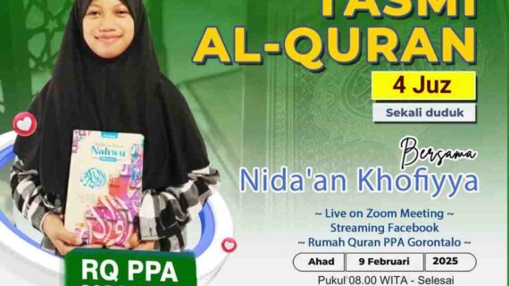 Tasmi’ Al-Quran 4 Juz Sekali Duduk Ananda Nida’an Khofiyya