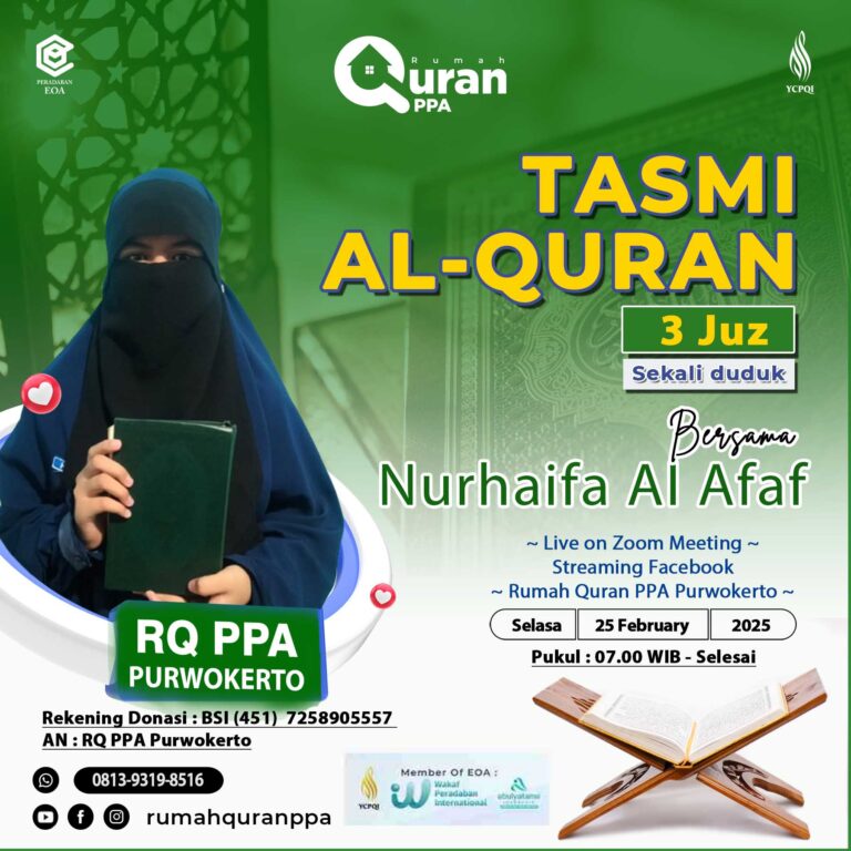 Tasmi Al Quran 3 Juz Sekali Duduk Ananda Nurhaifa Al Afaf