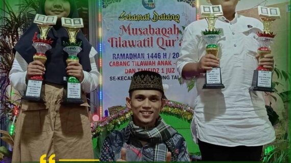 Juara 1 Tahfidz Satu Juz & Juara 2 Tilawah Qur’an Ananda Aulia Ramadhani