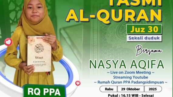 Tasmi’ Al-Quran Juz 30 Sekali Duduk Ananda NASYA AQIFA