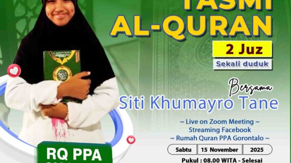 Tasmi Al-Quran 2 Juz Sekali Ananda Siti Khumayro Tane