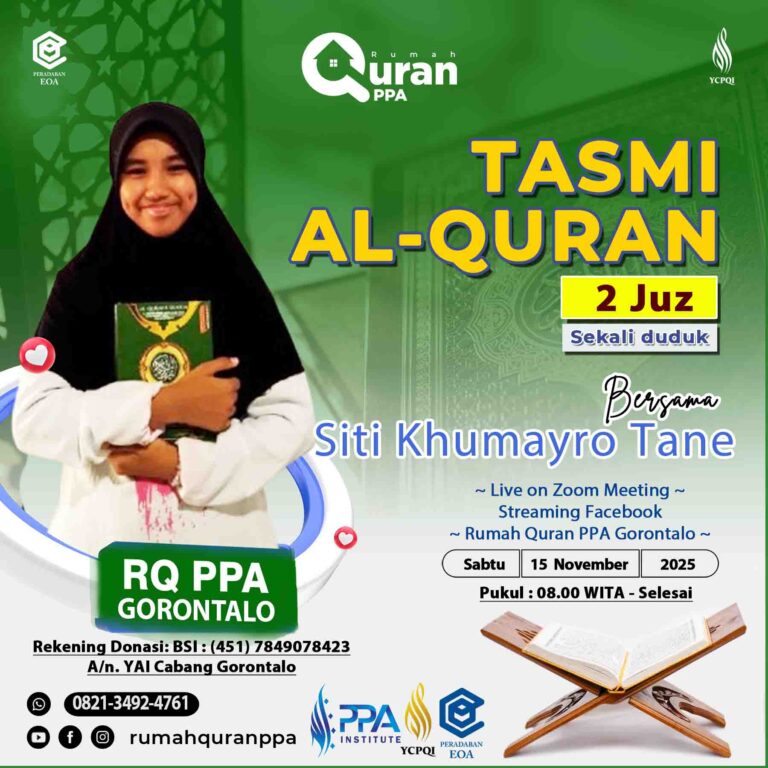 Tasmi Al-Quran 2 Juz Sekali Ananda Siti Khumayro Tane