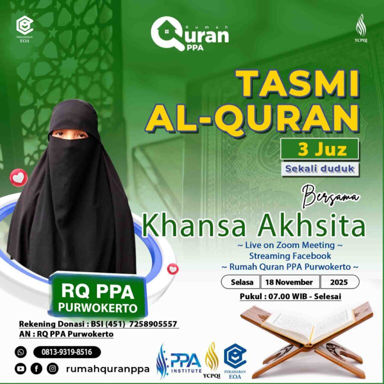 Tasmi' Al-Quran 3 Juz Sekali Duduk Ananda Khansa Akhsita