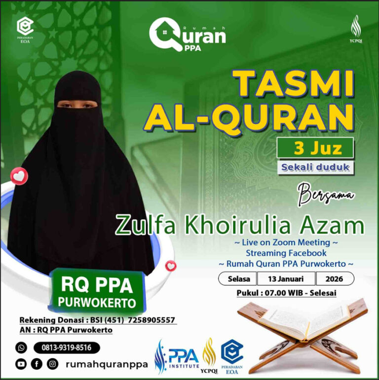 Tasmi Al-Quran 3 Juz Sekali Duduk Ananda Zulfa Khoirulia Azam