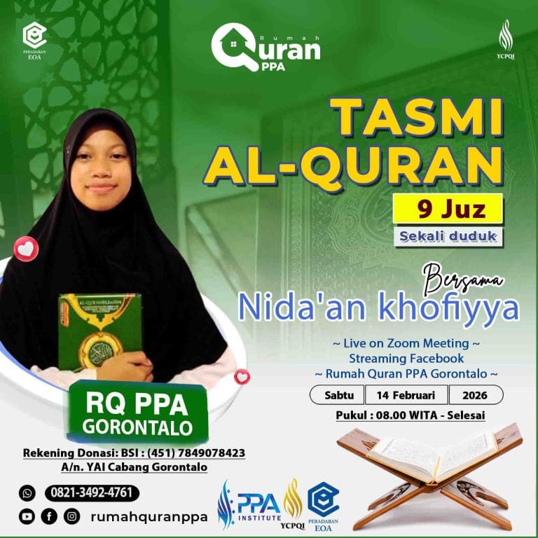 Tasmi’ Al-Qur'an 9 Juz Sekali Duduk Ananda Nida’an Khofiyya