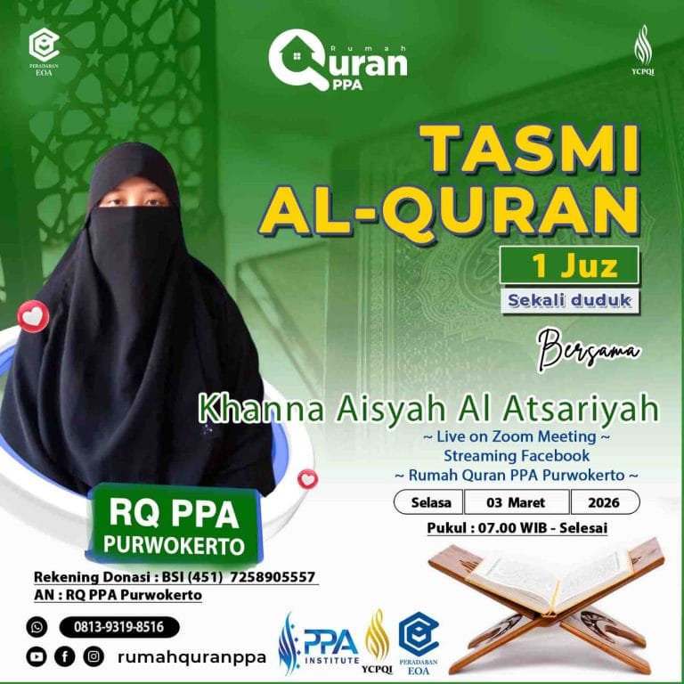 Tasmi' Al-Quran 1 Juz Sekali Duduk Ananda Khanna Aisyah Al Atsariyah