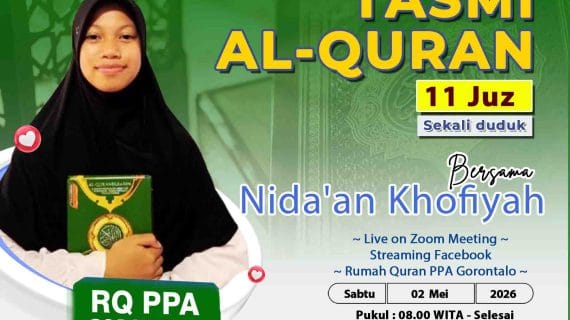 TASMI’ AL-QUR’AN 11 JUZ SEKALI DUDUK : ANANDA NIDA’AN KHOFIYAH