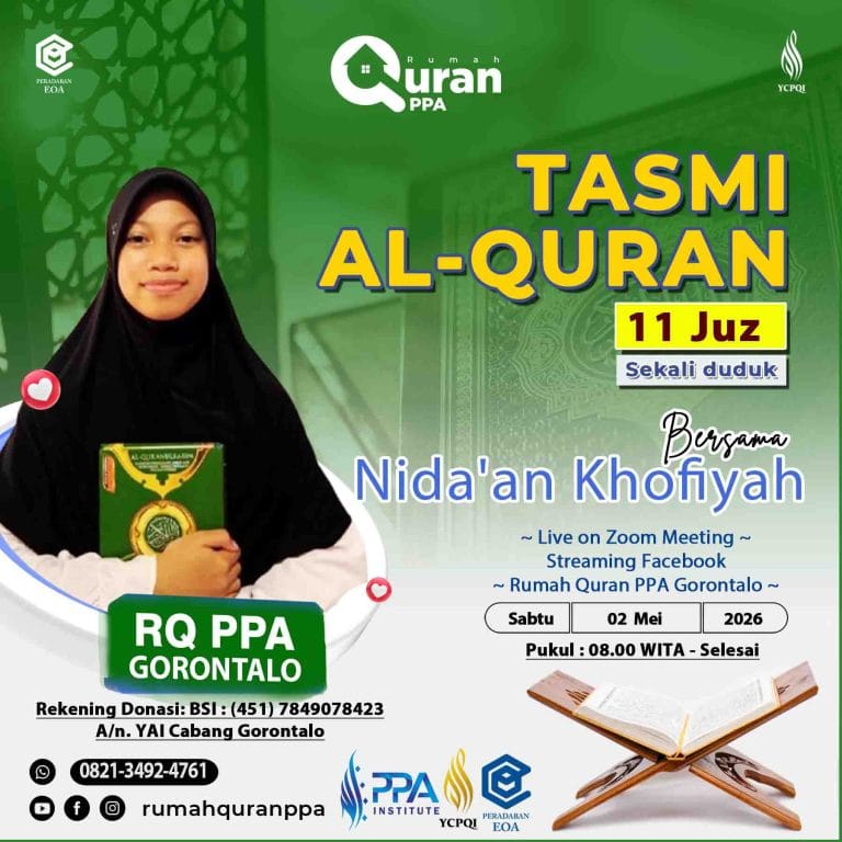 TASMI’ AL-QUR’AN 11 JUZ SEKALI DUDUK : ANANDA NIDA'AN KHOFIYAH