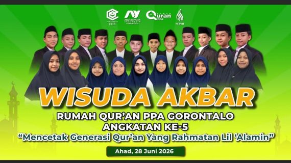 WISUDA AKBAR RUMAH QUR’AN PPA GORONTALO ANGKATAN KE-5
