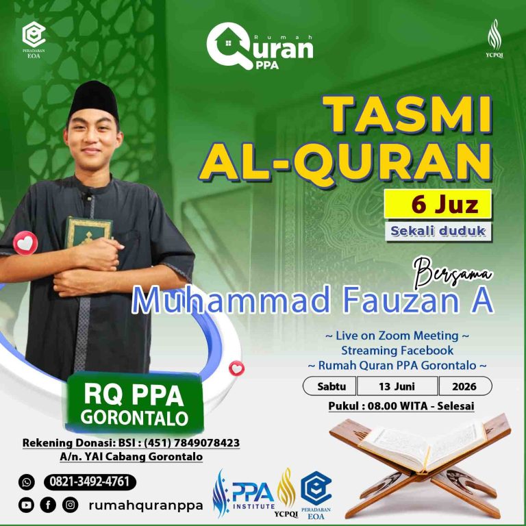 Tasmi' AL-Qur'an 6 Juz Sekali Duduk Ananda Muhammad Fauzan Abdurrahman
