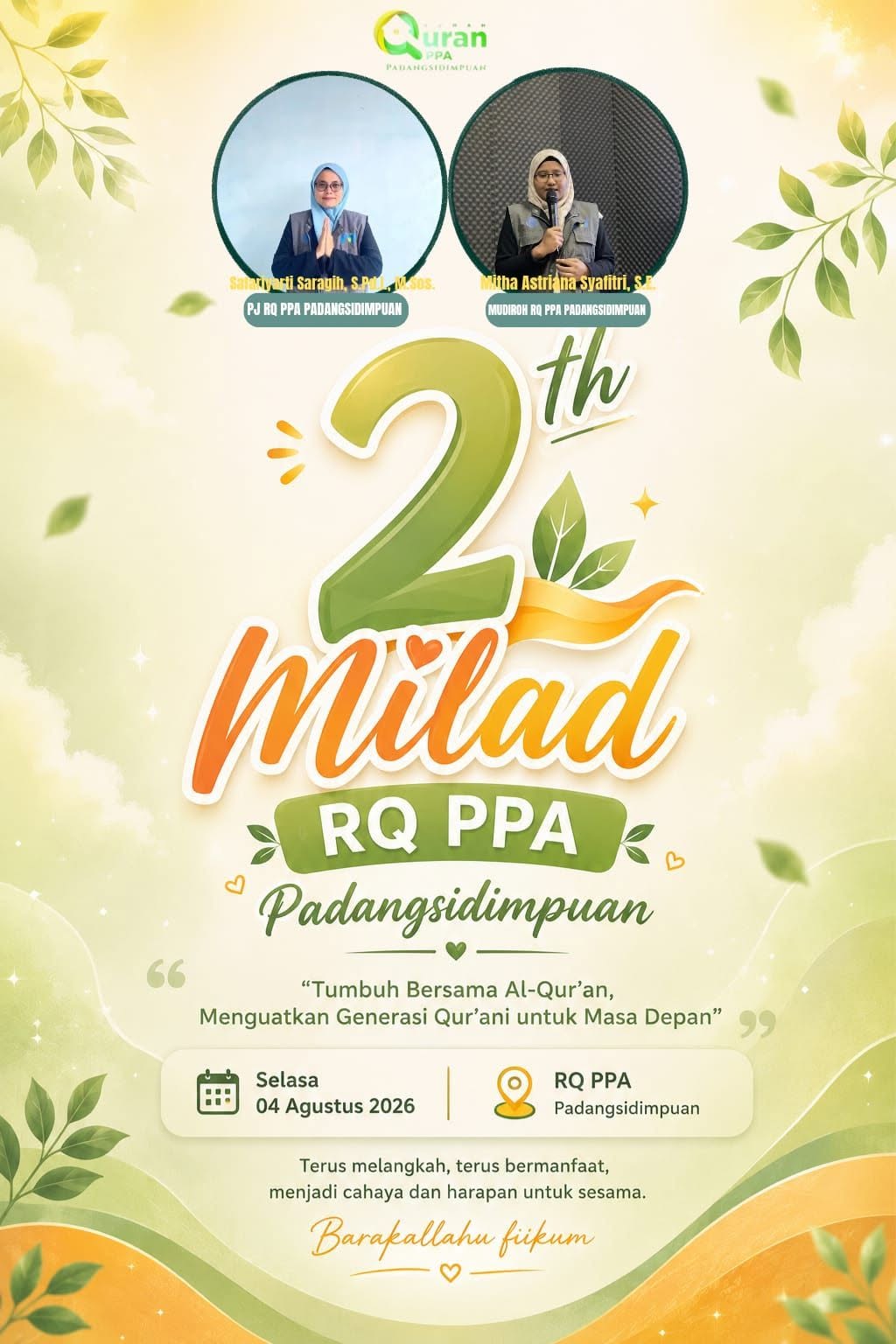 Milad Rumah Qur’an PPA Padangsidimpuan ke-2