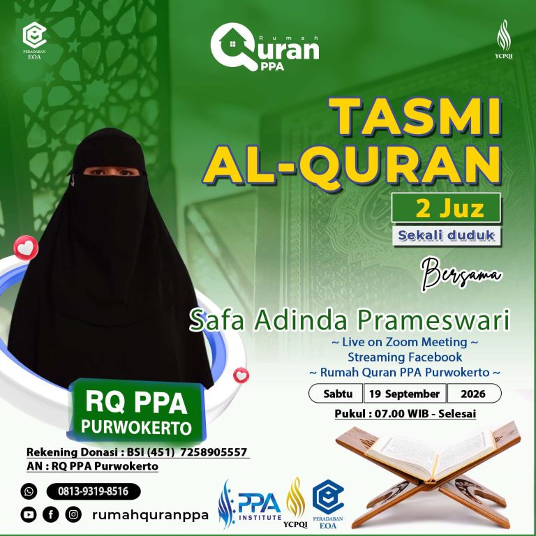 TASMI AL QURAN 2 JUZ SEKALI DUDUK Ananda Safa Adinda Prameswari
