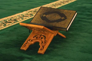 quran book office laptop
